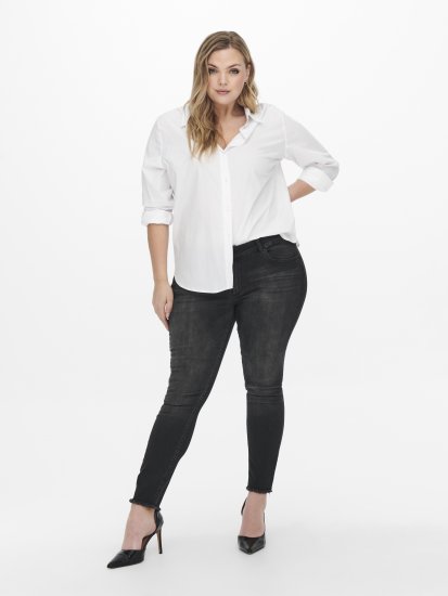 Only Carmakoma Willy Skinny Fit Jeans Black - Vaqueros - 