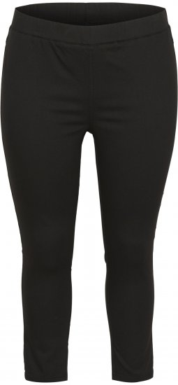 Kaffe Curve Ana Cropped Twill Jeggings Negro intenso - Vaqueros & Pantalones de Mujer Tallas Grandes – Plus Size - 