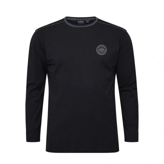 North Latitude Py Jersey O-Neck Long Sleeve Black - Camisetas de manga larga - Camisetas de manga larga - 2XL-14XL