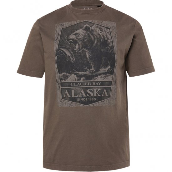 JP1880 T-Shirt Short Sleeve Alaska Dark Brown - Camisetas - Camisetas - 2XL-14XL