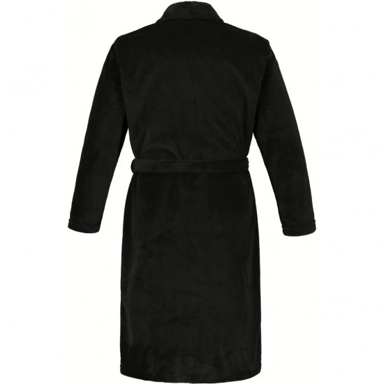 JP1880 Bathrobe with Spacious Patch Pockets Black - Ropa interior - Ropa interior 2XL-8XL