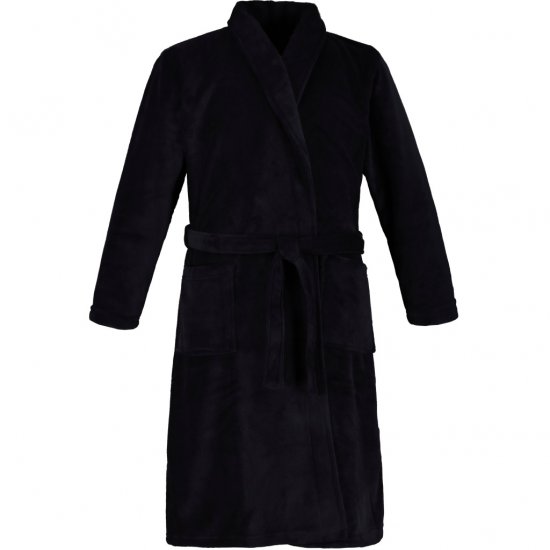 JP1880 Bathrobe with Spacious Patch Pockets Dark Navy - Ropa interior - Ropa interior 2XL-8XL