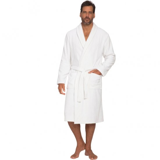 JP1880 Bathrobe Extra Soft Terry Cloth White - Ropa interior - Ropa interior 2XL-8XL