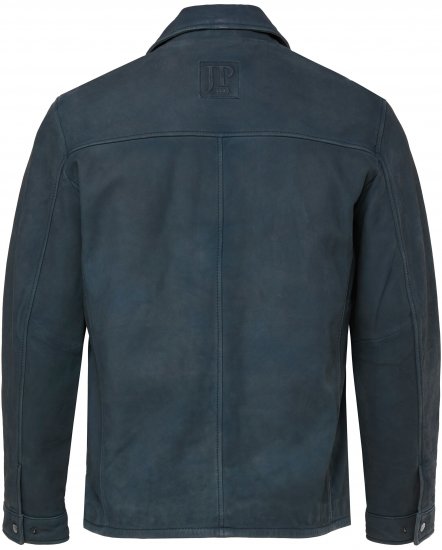 JP1880 Fine Lamb Leather Jacket Deep Sea Blue - Chaquetas - Chaquetas Tallas Grandes 2XL-8XL