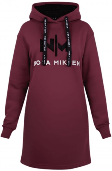 Nora Mikken KADRI Long Hoodie Burgundy - Sudaderas - 