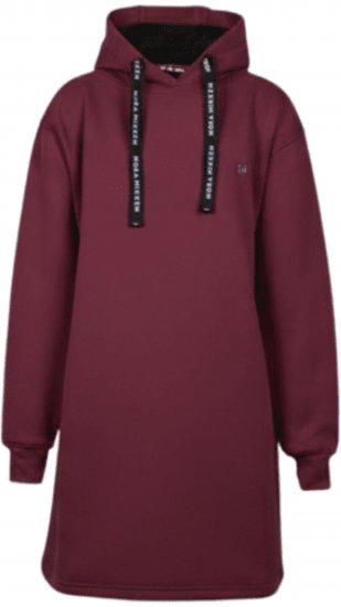 Nora Mikken KRISTINA Long Hoodie Burgundy - Sudaderas - 