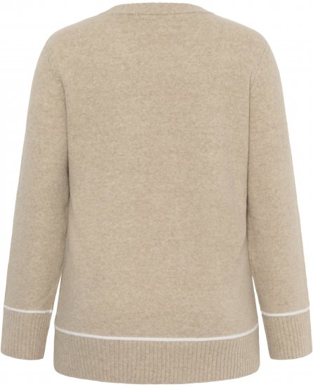Kaffe Curve Jina Knit Pullover Feather Grey Melange - Jerséis de punto - 
