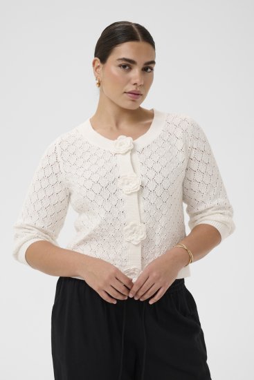 Kaffe Curve Kathrina Pullover White - Jerséis de punto - 