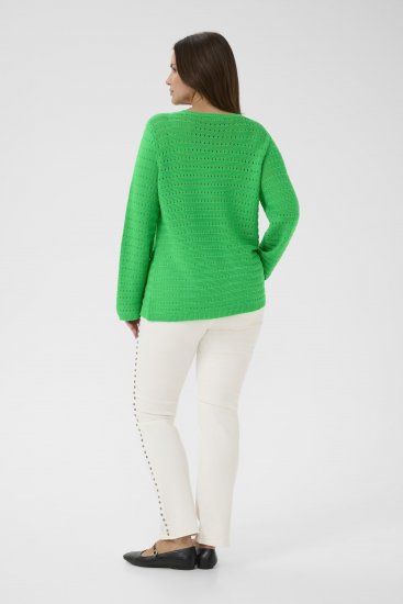 Kaffe Curve Metty Pullover Bright Green - Jerséis de punto - 