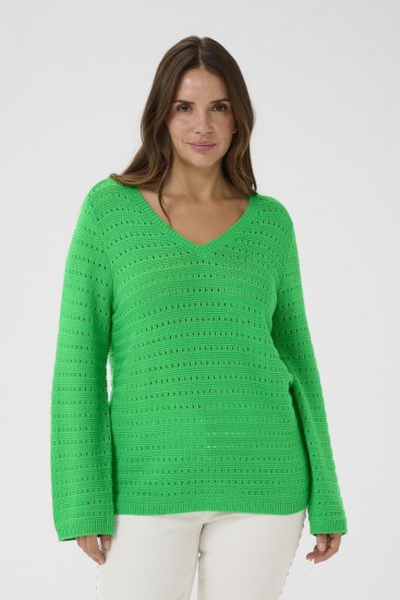 Kaffe Curve Metty Pullover Bright Green - Jerséis de punto - 