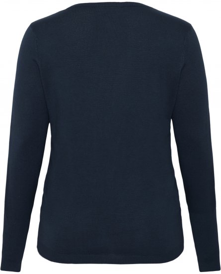 Kaffe Curve Lizzy Long Sleeve Pullover Midnight Marine - Jerséis de punto - 