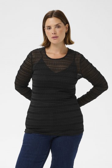 Kaffe Curve Hanna Lace Long Sleeve T-Shirt - Camisetas de manga larga - 
