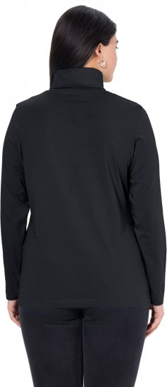 Ulla Popken Basic Long Sleeve Slim Fit Turtleneck Black - Sudaderas y hoodies - 