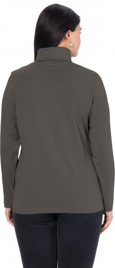 Ulla Popken Basic Long Sleeve Slim Fit Turtleneck Graphite Grey - Sudaderas y hoodies - 
