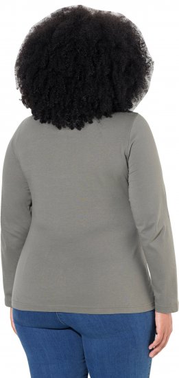 Ulla Popken Basic Long Sleeve Slim Fit Turtleneck Grey - Sudaderas y hoodies - 