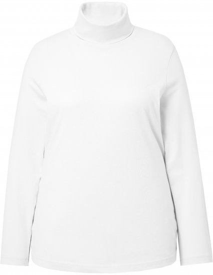 Ulla Popken Basic Long Sleeve Slim Fit Turtleneck Off-White - Sudaderas y hoodies - 