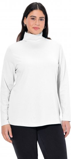 Ulla Popken Basic Long Sleeve Slim Fit Turtleneck Off-White - Sudaderas y hoodies - 