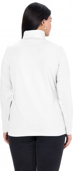 Ulla Popken Basic Long Sleeve Slim Fit Turtleneck Off-White - Sudaderas y hoodies - 