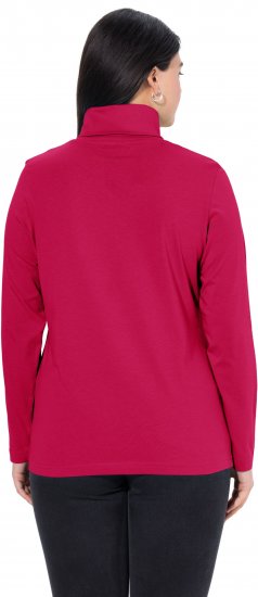 Ulla Popken Basic Long Sleeve Slim Fit Turtleneck Red - Sudaderas y hoodies - 