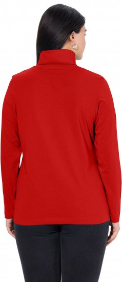 Ulla Popken Basic Long Sleeve Slim Fit Turtleneck Dark Berry - Sudaderas y hoodies - 