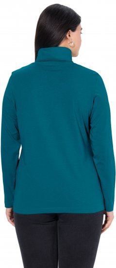 Ulla Popken Basic Long Sleeve Slim Fit Turtleneck Cerulean - Sudaderas y hoodies - 