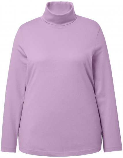 Ulla Popken Basic Long Sleeve Slim Fit Turtleneck Lavender - Sudaderas y hoodies - 