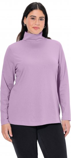 Ulla Popken Basic Long Sleeve Slim Fit Turtleneck Lavender - Sudaderas y hoodies - 