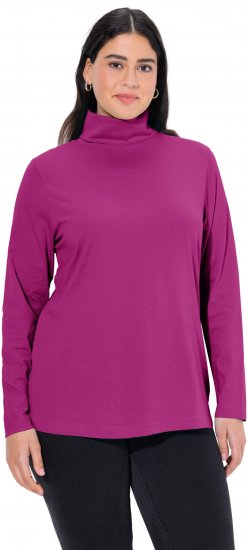 Ulla Popken Basic Long Sleeve Slim Fit Turtleneck Berry - Sudaderas y hoodies - 