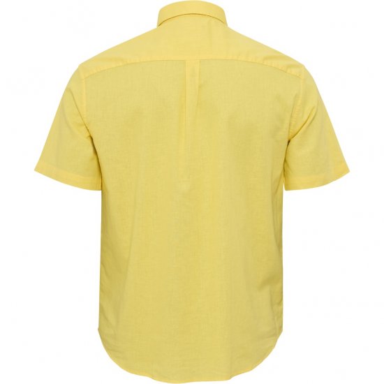 North Latitude Shirt Linen Cotton Short Sleeve Yellow - Camisas - Camisas 2XL-10XL