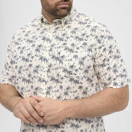 North Latitude Shirt Short Sleeve Off White - Camisas - Camisas 2XL-10XL
