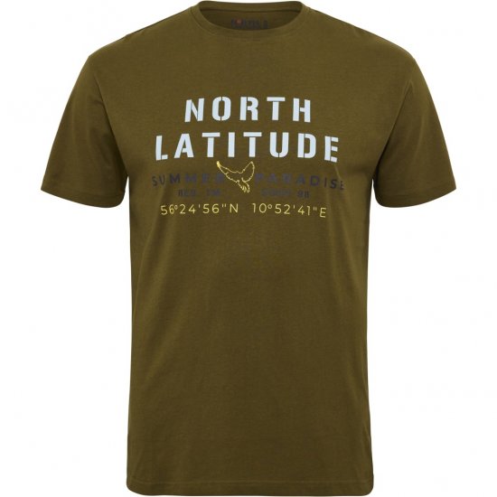 North Latitude T-Shirt Printed Short Sleeve Green - Camisetas - Camisetas - 2XL-14XL