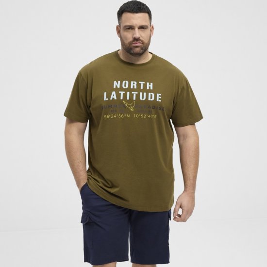 North Latitude T-Shirt Printed Short Sleeve Green - Camisetas - Camisetas - 2XL-14XL