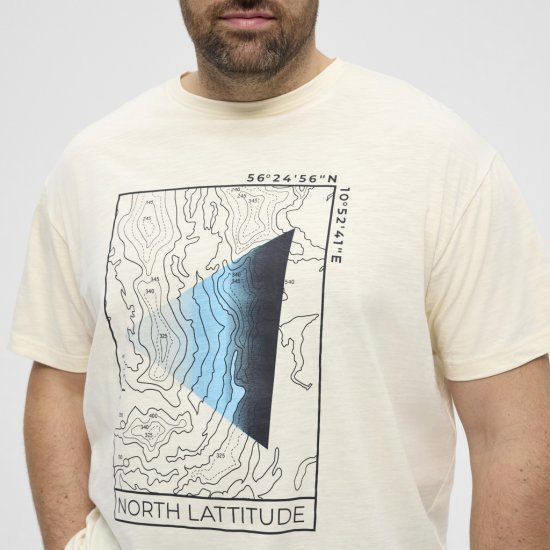 North Latitude T-shirt Printed Short Sleeve Off-White - Camisetas - Camisetas - 2XL-14XL