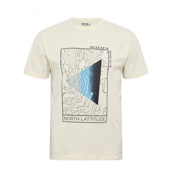 North Latitude T-shirt Printed Short Sleeve Off-White - Camisetas - Camisetas - 2XL-14XL