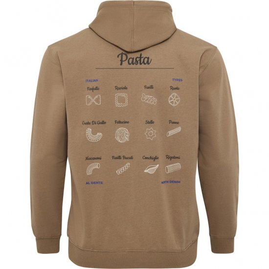 North Latitude Hoodie with Zipper Dark Sand TALL - TALL sudaderas - Sudaderas TALL para hombre alto