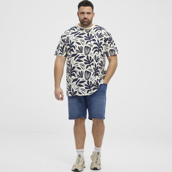 North Latitude T-shirt Allover Printed Navy - Camisetas - Camisetas - 2XL-14XL