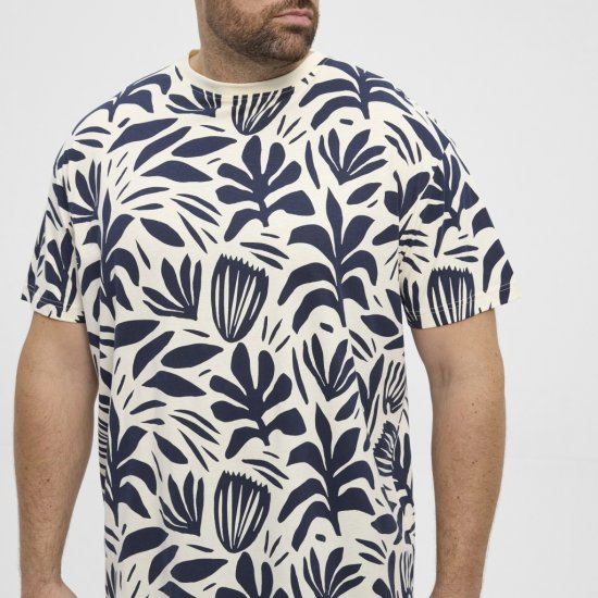 North Latitude T-shirt Allover Printed Navy - Camisetas - Camisetas - 2XL-14XL