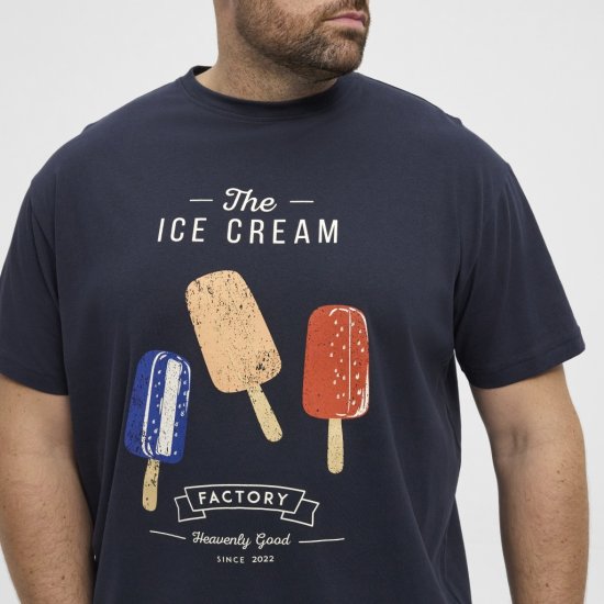 North Latitude T-Shirt Ice Cream Navy - Camisetas - Camisetas - 2XL-14XL