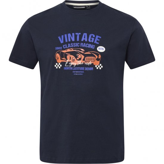 North Latitude T-Shirt Classic Racing Navy - Camisetas - Camisetas - 2XL-14XL