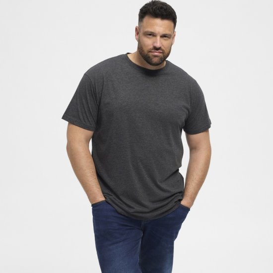 North Latitude T-Shirt 2-Pack Dark Grey Melange - Camisetas - Camisetas - 2XL-14XL