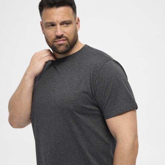 North Latitude T-Shirt 2-Pack Dark Grey Melange - Camisetas - Camisetas - 2XL-14XL