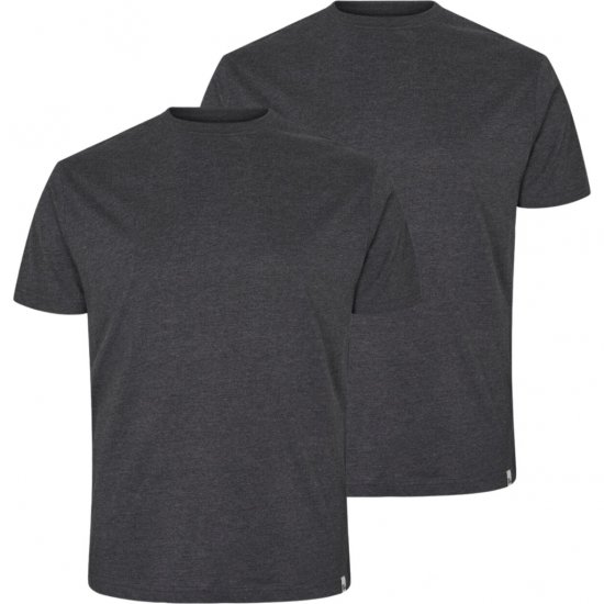 North Latitude T-Shirt 2-Pack Dark Grey Melange - Camisetas - Camisetas - 2XL-14XL