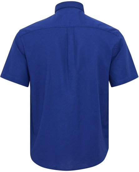 North Latitude Shirt Linen Cotton Short Sleeve Blue - Camisas - Camisas 2XL-10XL