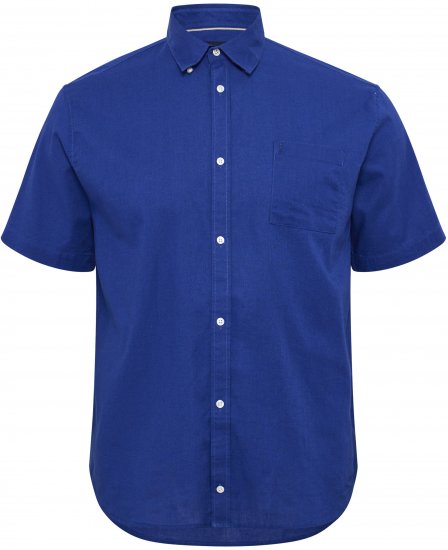 North Latitude Shirt Linen Cotton Short Sleeve Blue - Camisas - Camisas 2XL-10XL