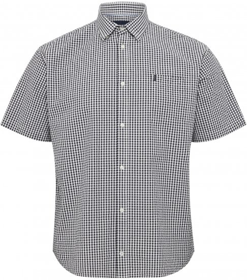 North Latitude Shirt Short Sleeve Checked Grey - Camisas - Camisas 2XL-10XL