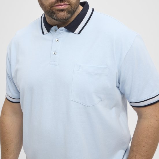 North Latitude Polo Pique Short Sleeve Light Blue - Polos - Polos 2XL-8XL
