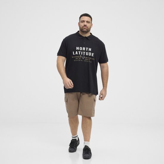 North Latitude Polo Pique Short Sleeve Black - Polos - Polos 2XL-8XL