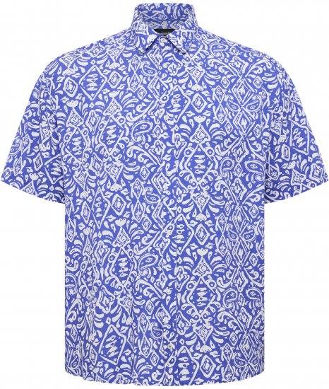 North Latitude Shirt Denim Printed Allover Blue - Camisas - Camisas 2XL-10XL