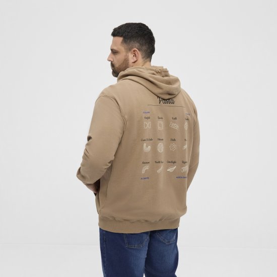 North Latitude Hoodie with Zipper Dark Sand - Sudaderas - Sudaderas 2XL-12XL