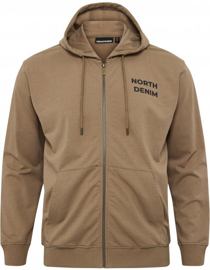 North Latitude Hoodie with Zipper Dark Sand - Sudaderas - Sudaderas 2XL-12XL
